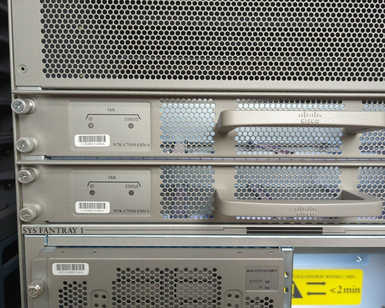 Pair of Cisco Nexus 7000 N7K-C7010 10-Slot Switch Chassis No Modules No Cables