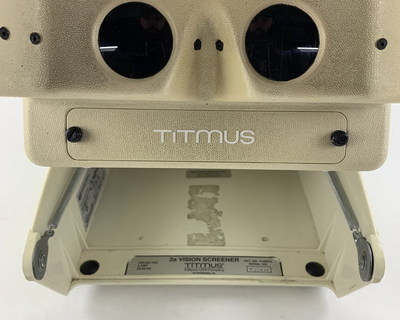 Titmus 2a Vision Screener Tester Powers on W/ Manual and Test Card