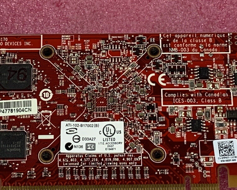 AMD B170 ATI Radeon 256MB DVI S-Video PCIe Video Graphics Card ATI-102-B17002