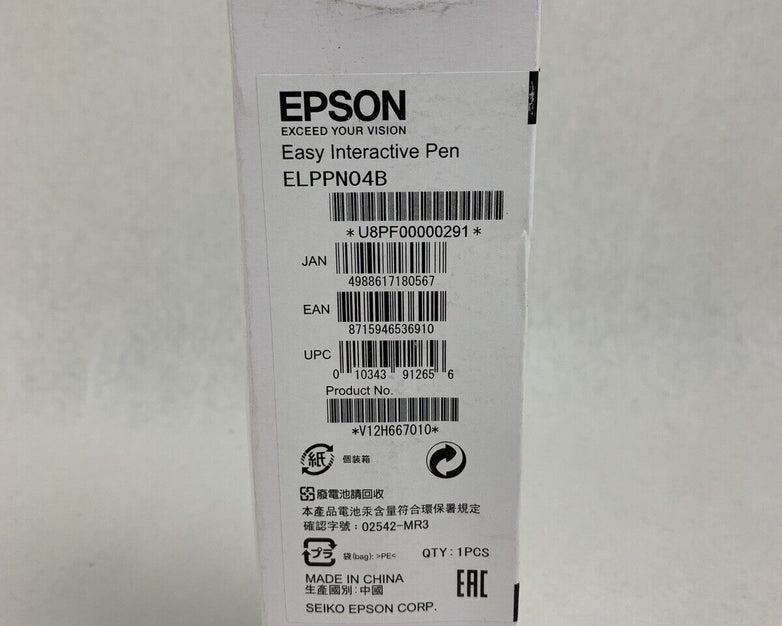Box Opened New Epson Interactive Pen Blue BrightLink V12H667010 ELPPN04B