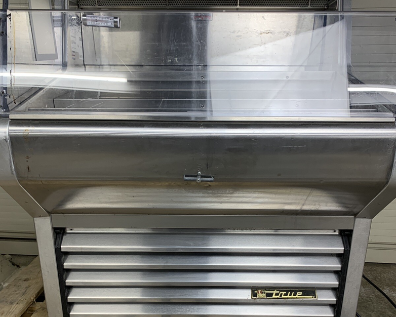 True THAC-36-HC 36" Horizontal Open Air Cooler Black 115v Tested Cools No Light