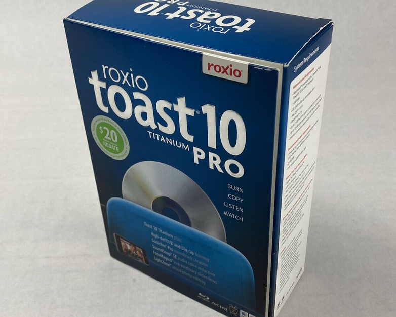 Open Box Roxio Toast 10 Titanium Pro For Mac