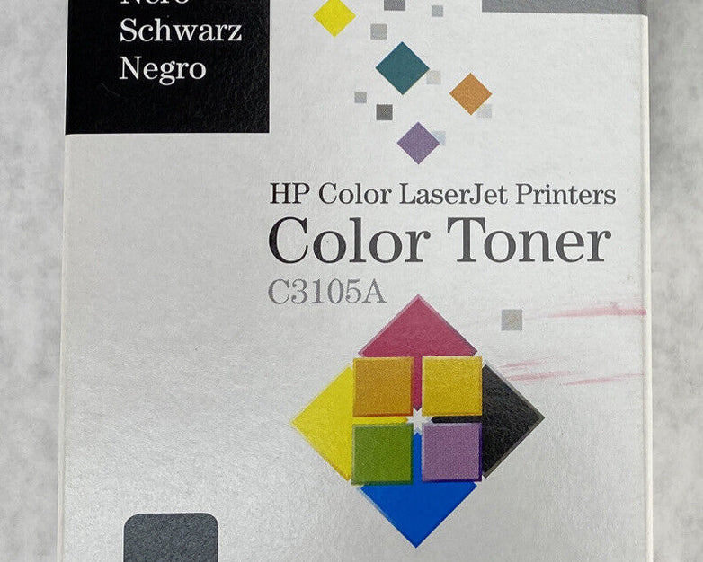 HP C3105A Black Toner Cartridge Color LaserJet 5 Sealed (Lot of 2)