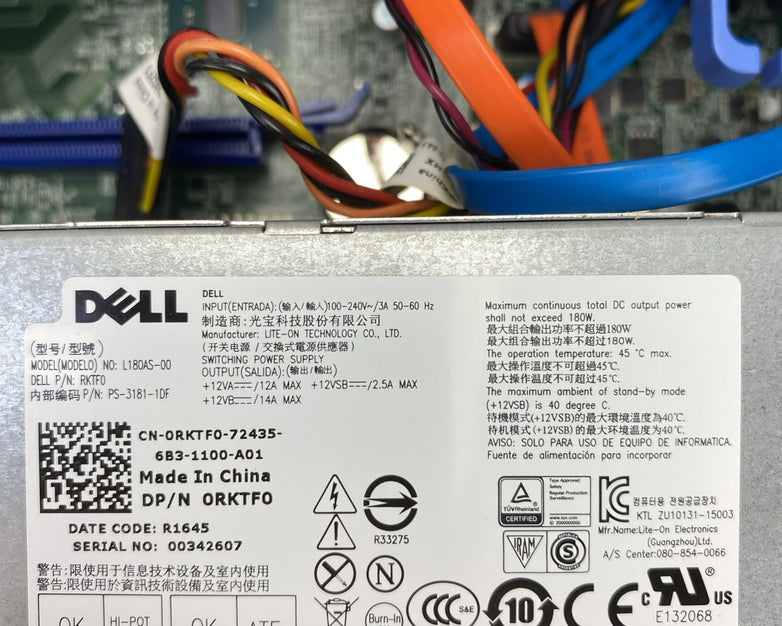Dell OptiPlex 3040 SFF Intel Core i5-6500 3.20GHz 8GB RAM DVDRW No HDD No OS
