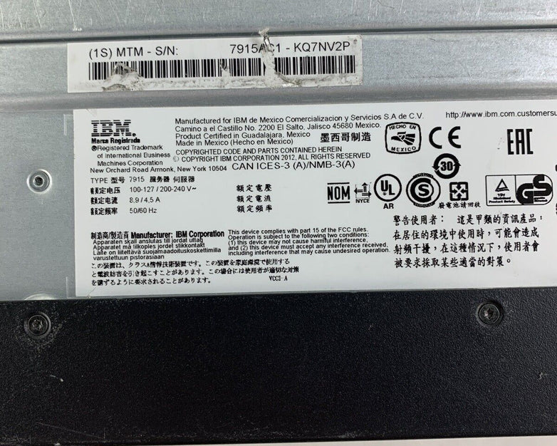 IBM System x3650 M4 Server 2x E5-2650 2.6 GHz 128 GB RAM No OS No 2.5" HDD
