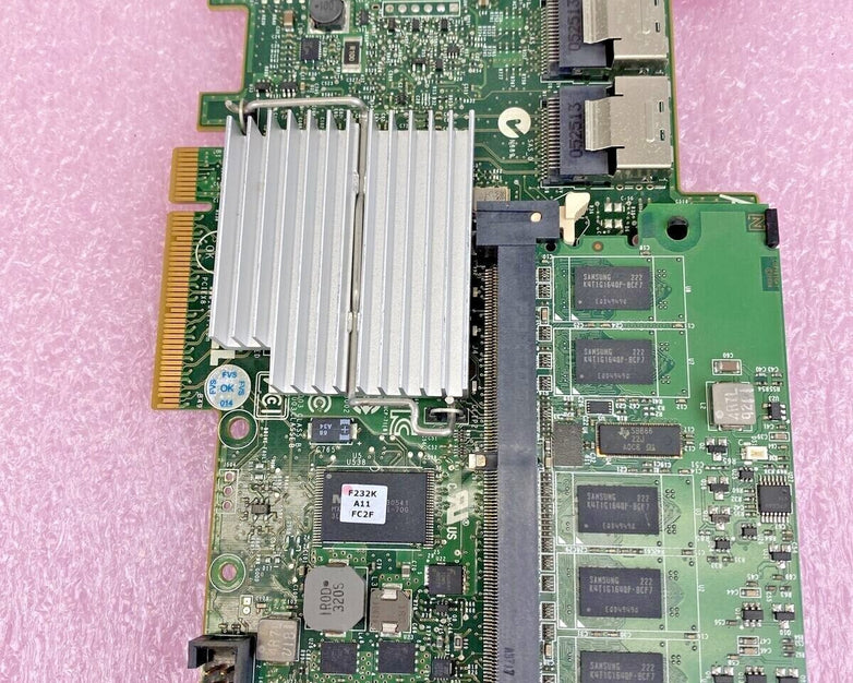Dell 0Y421J Poweredge R710 R610 PCI-e 6Gbs SAS RAID Controller Card + RAM 0XXFVX