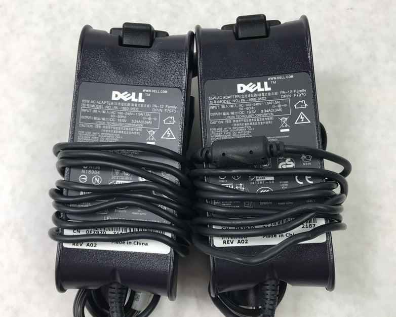 Lot of 2 Dell PA-1650-05D2 0F7970 Laptop Charger