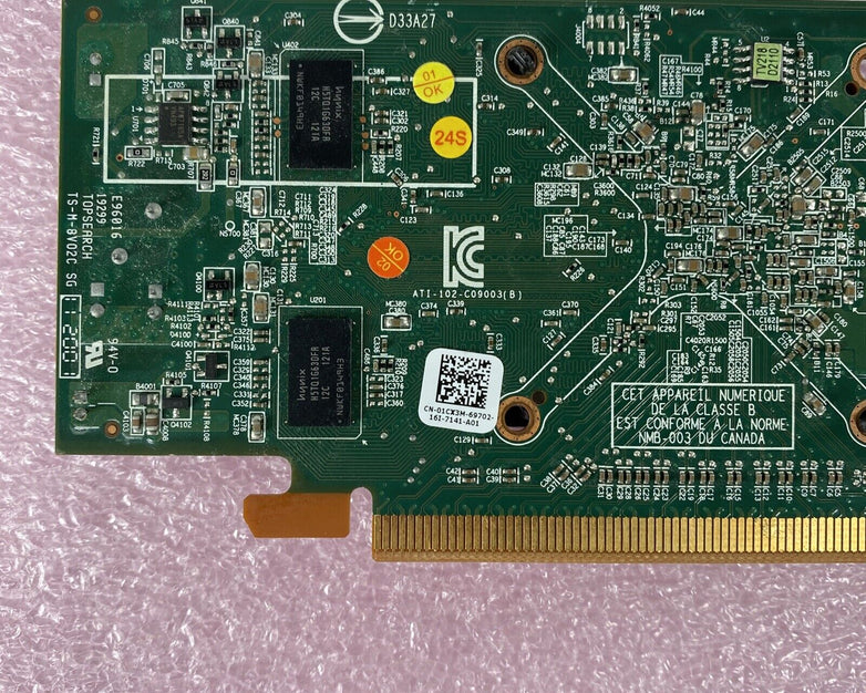 Dell 01CX3M 512MB ATI Radeon HD6350 DMS-59 Video Card 109-C09057-00 (Lot of 4)