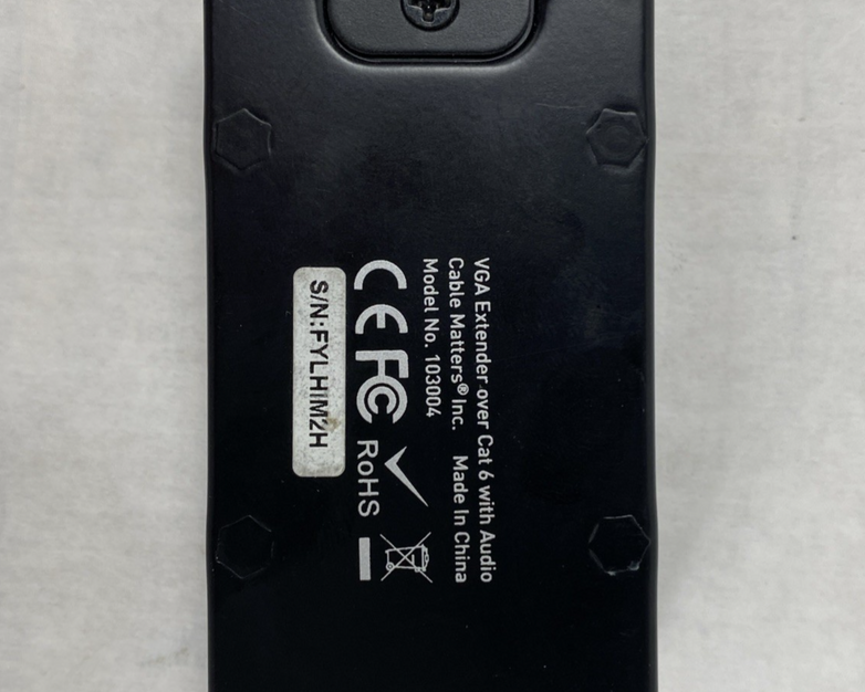 Cable Matters Model 103004 VGA Extender Over Cat 6 With Audio Receiver Only