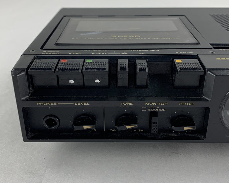 Marantz PMD-222 3 Head Portable Cassette Recorder Tested No Power Supply