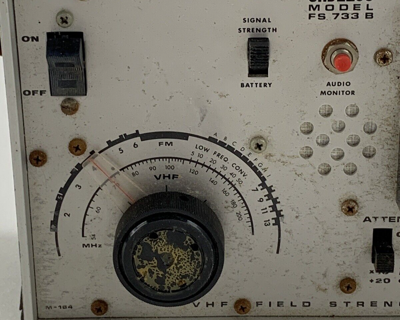 Sadelco FS 733 B VHF Cable TV Signal Strength Tester Untested