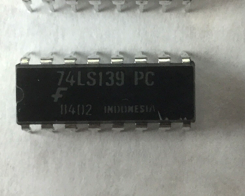 F 74LS139 PC, 16 Pin Dip (Lot of 6) NEW