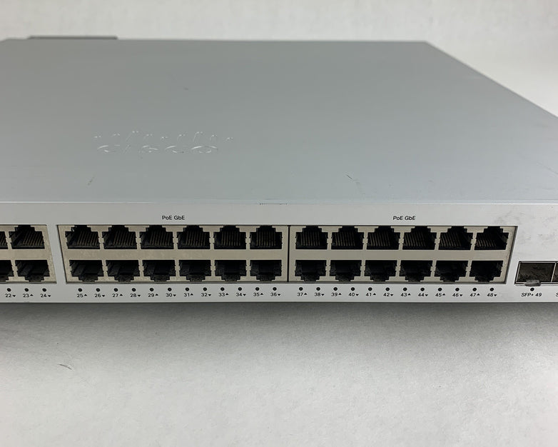 Cisco Meraki MS350-48FP-HW 48-Port PoE Managed Ethernet Switch Tested Reset