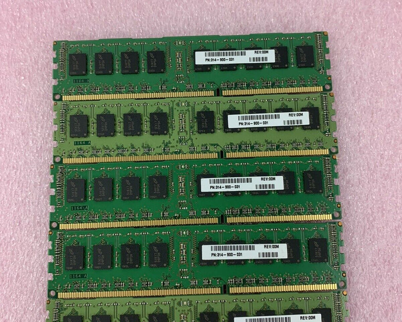 LOT OF 5 MT18JSF51272PDZ-1G6K1HF 4GB PC3-12800R-11-13-B1 2Rx8