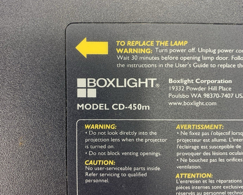 Boxlight CD-450m LCD Projector