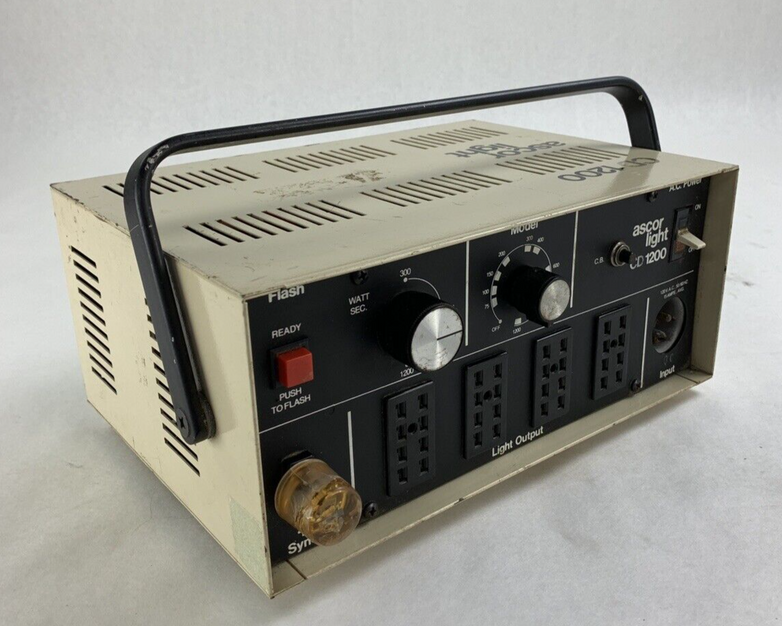 Ascor Light CD1200 Studio Flash Power Pack Untested No Cord