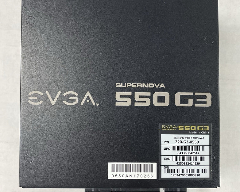 EVGA SuperNova 550 G3 220-G3-0550 80 Plus Gold 550W Power Supply Tested