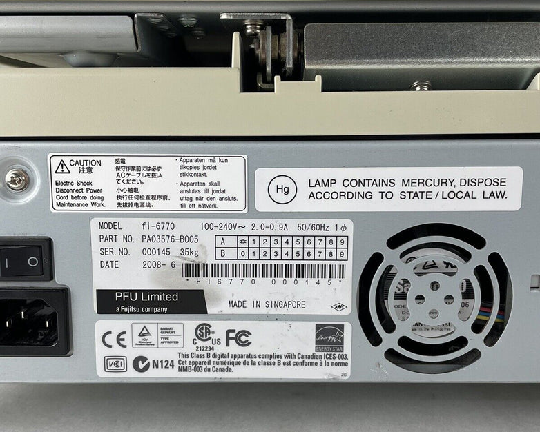 Fujitsu fi-6770 Flatbed Image Production Scanner