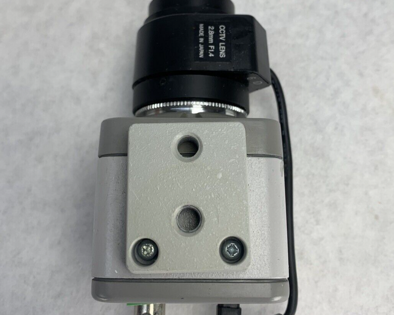 Sanyo 20D739S Color Camera with CCTV Lens 2.8mm F1.4