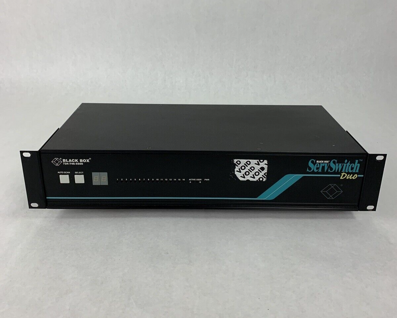 Black Box KV6116FA ServSwitch Duo KVM Switch Tested 16 Port