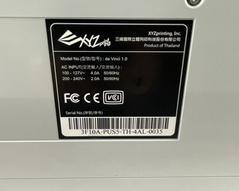 XYZprinting Da Vinci 1.0 3D Printer
