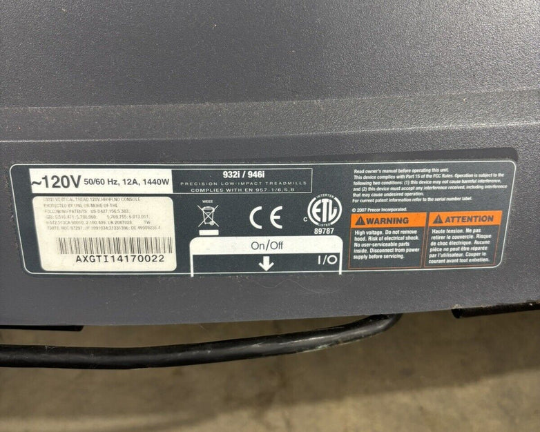 Precor 932i Precision Low Impact Treadmill