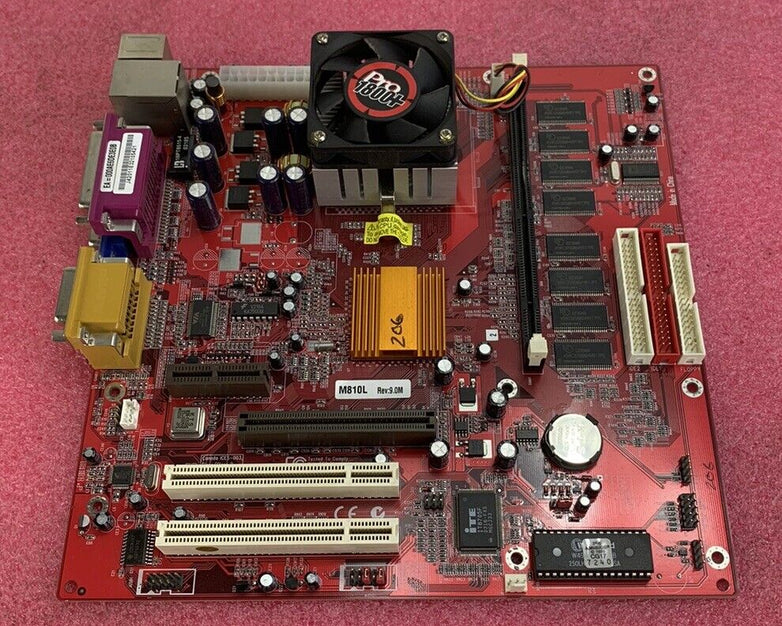 PC Chips M810L Motherboard AMD Duron 1.26GHz No RAM No I/O Shield