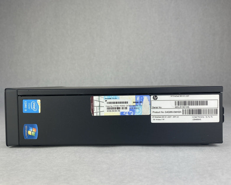 HP EliteDesk 800 G1 USDT Intel Core i3-4130 3.40GHz CPU 8GB RAM No Caddy HDD OS