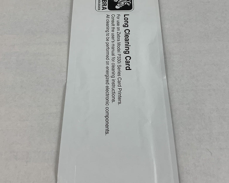Zebra P330i Card Printer Long Cleaning Card (Lot of 20)