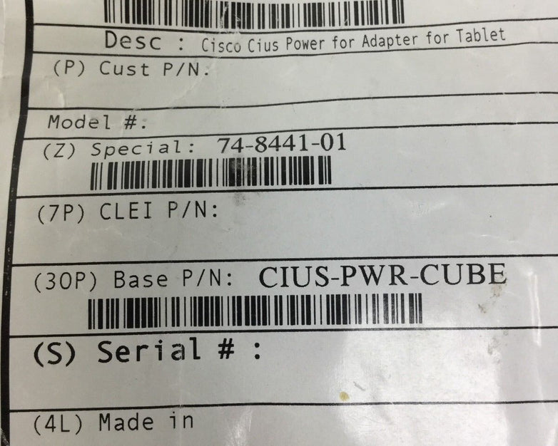 Genuine Cisco DA-02A05 74-8441-01 5V 4A AC Power Adapter & Power Cord (Lot of 2)