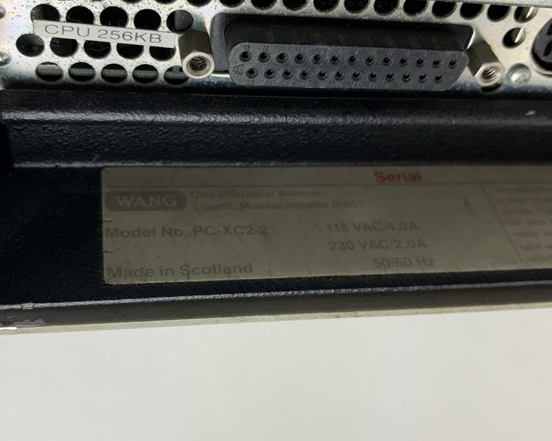 Wang PC-XC2-2 Computer Desktop Tower Powers On No OS No HDD