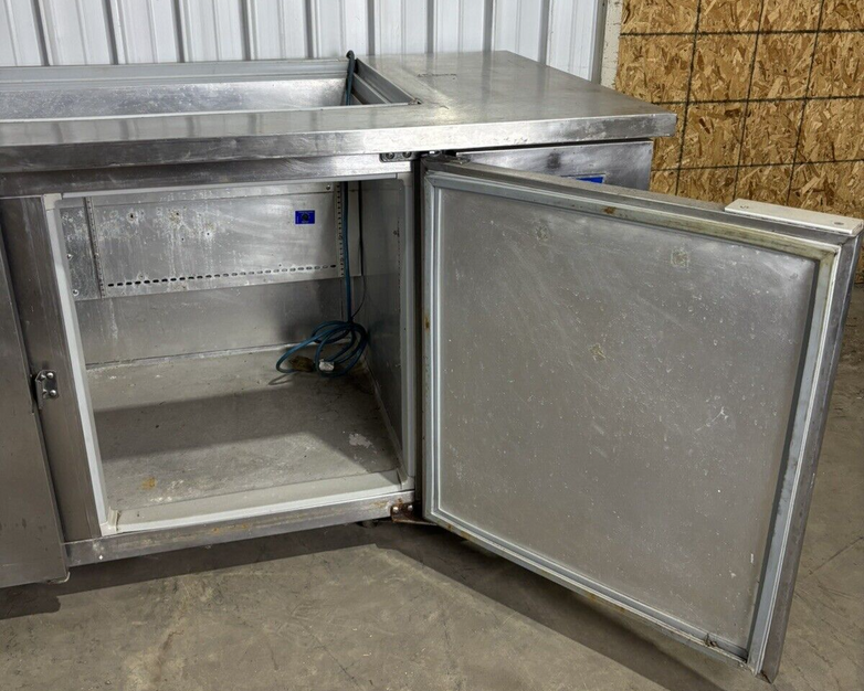 McCall STA-30-SS Restaurant 3 Door Prep Cooler w/ Salad Bar Buffet Top