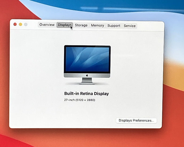 Apple A1419 iMac 2014 Retina 5k 27" 3.5GHz i5 32GB RAM 1TB HDD Fusion os11.7.1