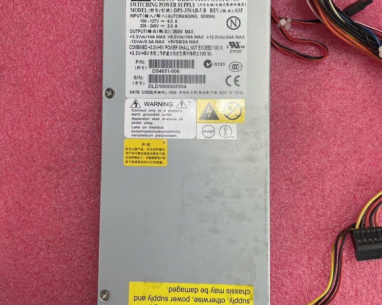 Delta Electronics DPS-350AB-5 B Rev 03F 350W Power Supply