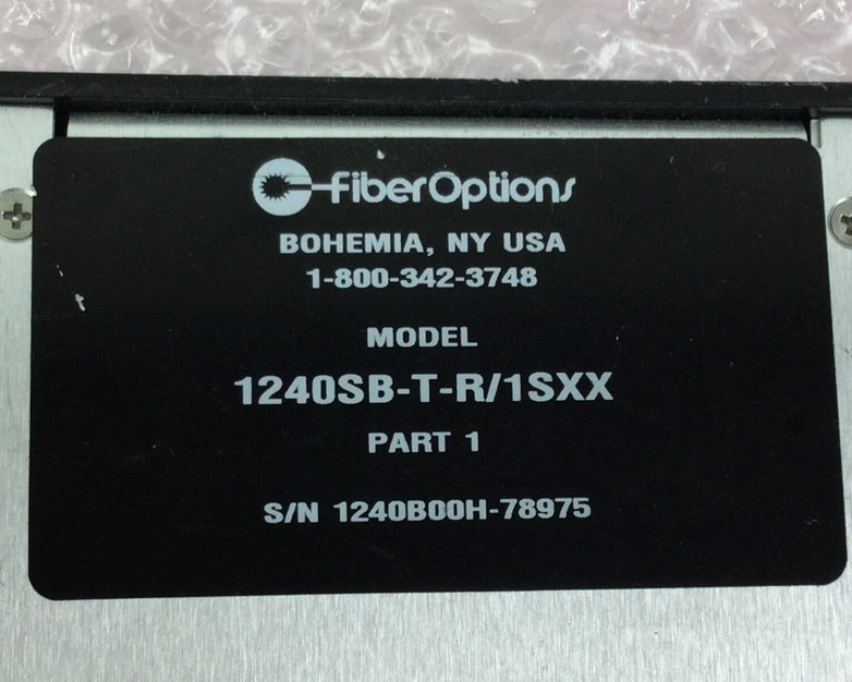 Fiber Options Fiber Optic TX 1240SB-T-R/1SXX Part 1 Untested