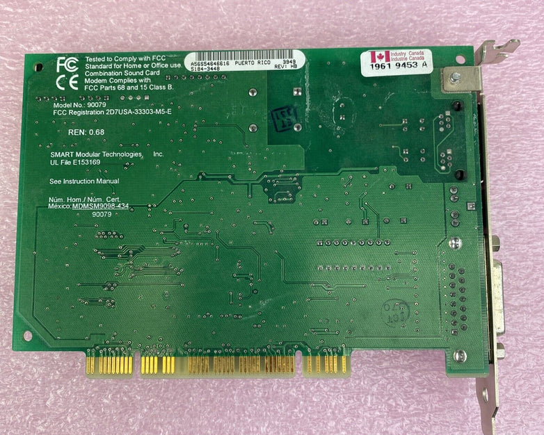 Smart Modular Tech 5184-9924 90079 PCI Sound Card Modem (Lot of 2)