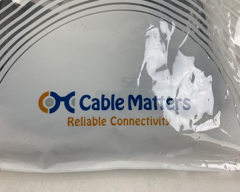Lot of 2 2-Pack Cable Matters USB 3.0 Type A SuperSpeed 6FT 200008-Black-6x2