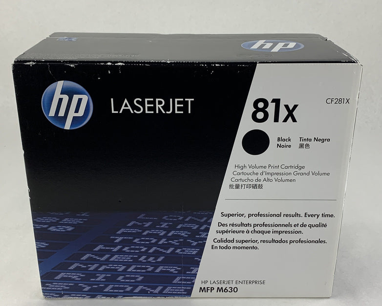 HP 81X CF281X Laserjet Black Toner Cartridge M630 NEW OEM Sealed Box