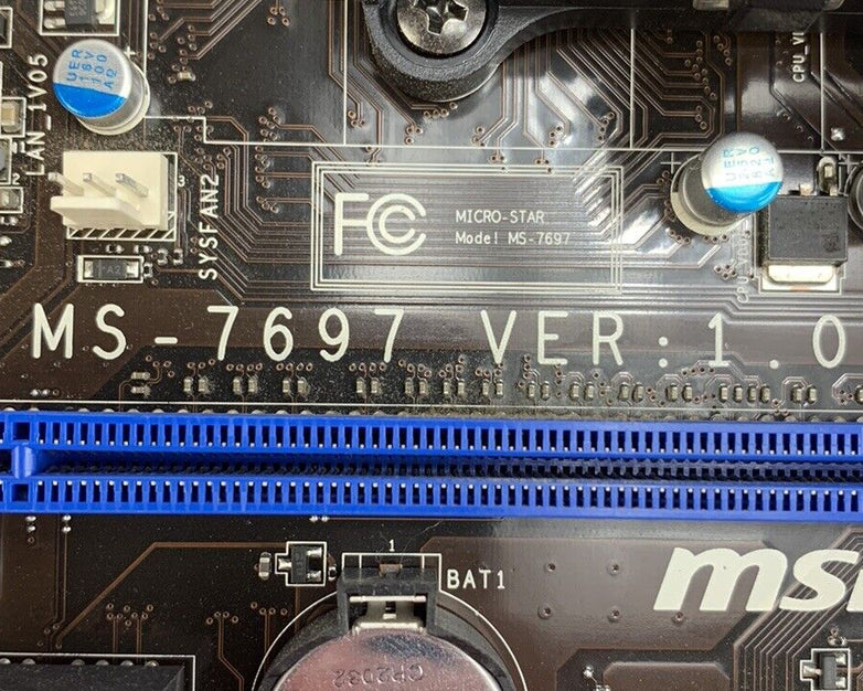 MSI MS-7697 Motherboard AMD A6-3500 2.1GHz 4GB RAM w/ Shield