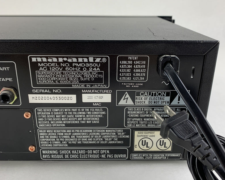 Marantz PMD350 Combination CD Player & Cassette Deck Tested