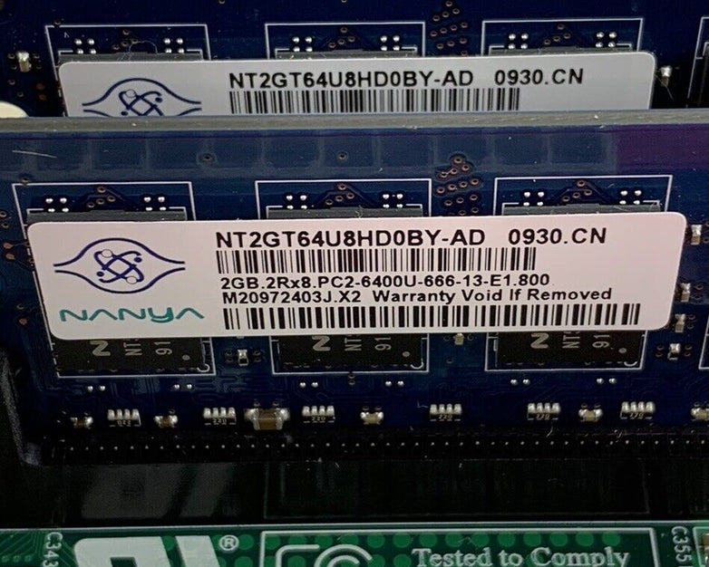 Dell 0U880P Motherboard Intel Pentium E5200 2.50GHz 4GB RAM w/ Shield