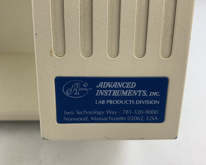 Advanced Instruments 3300 Micro-Osmometer Powers On