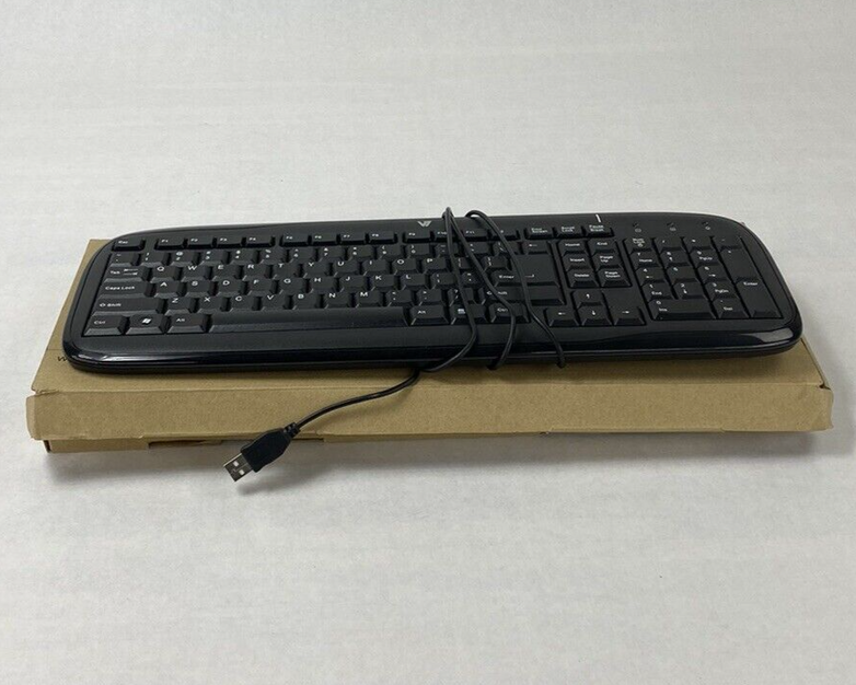 V7 KC0B1-6N6 Plug and Play Interface USB Keyboard Tested