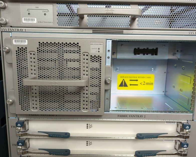 Pair of Cisco Nexus 7000 N7K-C7010 10-Slot Switch Chassis No Modules No Cables