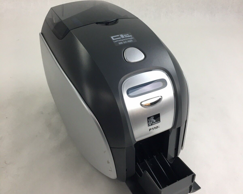 Zebra P110i Thermal Single-Sided Direct Card Printer Needs Printhead Tested