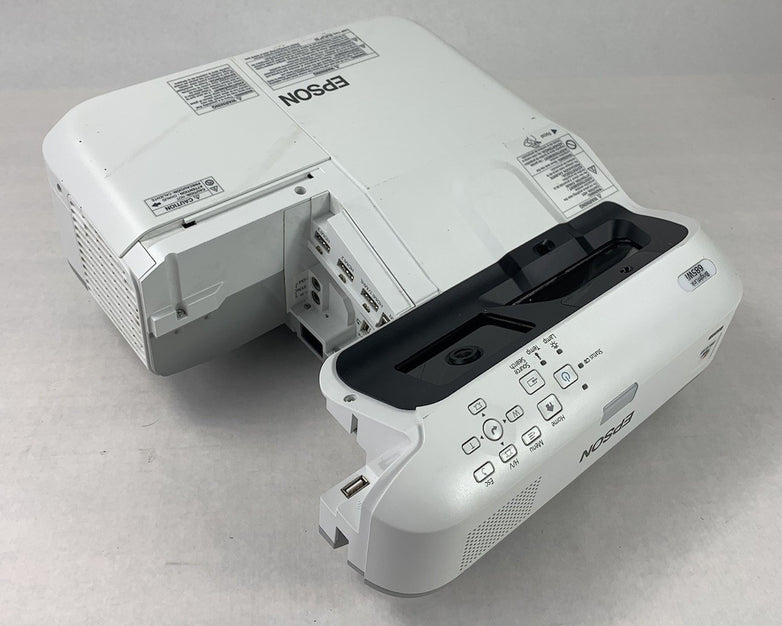 Epson H741A BrightLink 685Wi LCD Projector 2428 Lamp Hours - Missing Port Cover