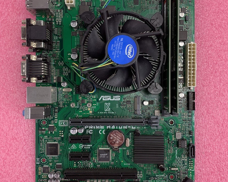 Asus Prime H310M-C Motherboard Intel Pentium Gold G5600 3.9GHz 8GB RAM w/ Shield