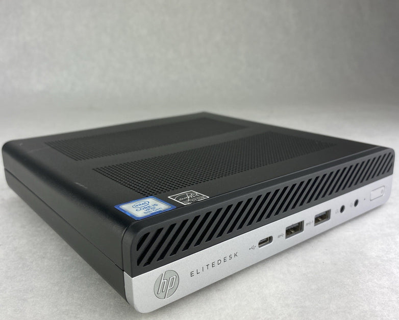 HP EliteDesk 800 G4 DM 35W Six Core i5-8600 3.10GHz 1x8GB RAM WiFi No AC HDD OS