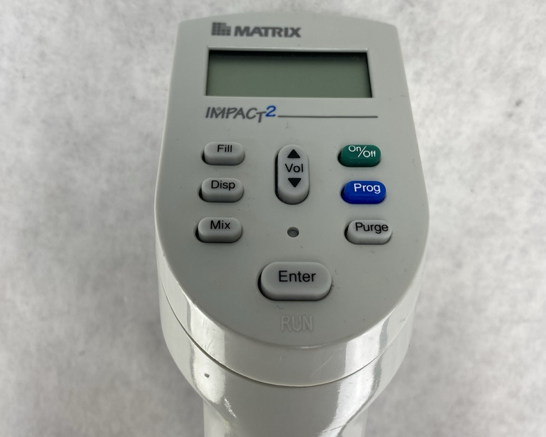 Matrix Impact 2 1250 uL Single Channel Electronic Pipette No AC Adapter Untested