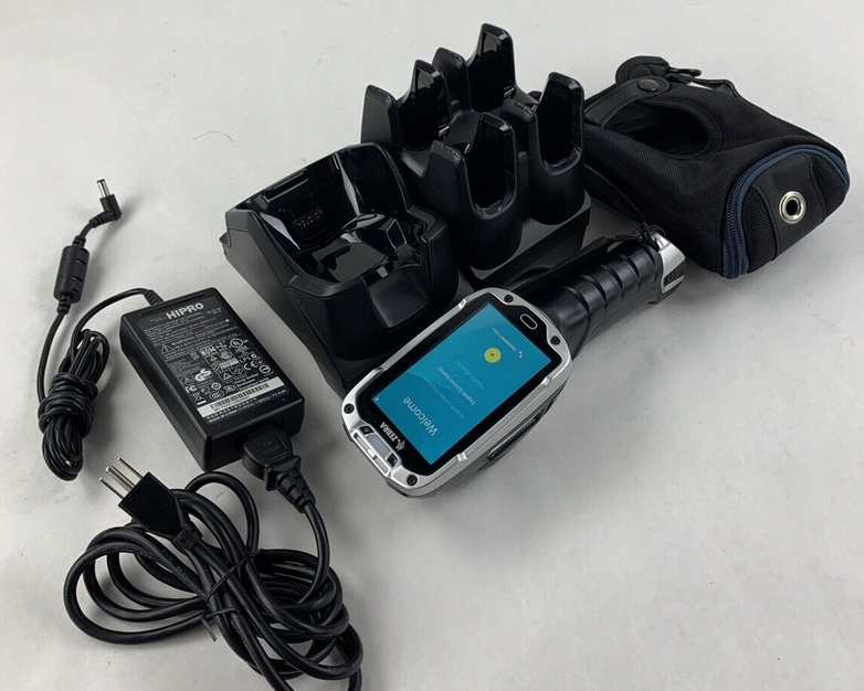 Zebra TC8000 Handheld PC Barcode Scanner Tested w/ Battery, Cradle, Power Supply